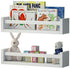 Wallniture Utah Set of 2 Nursery Room Decor Wood Floating Wall Shelves