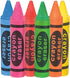 Lot of 36 Assorted Color Crayon Shaped Erasers