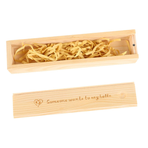 Wooden Pregnancy Test Keepsake Box with Lid Rustic Footprint Design Female Pregnancy