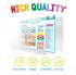 Merka Kids Placemat for Dining Table, 4 Pack Educational Placemats, Silicone Reusable & Wipeable