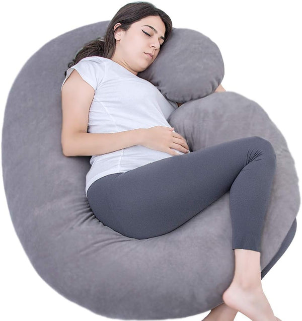 1 MIDDLE ONE Pregnancy Pillow, C Shaped Full Body Pillow for Maternity