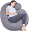 1 MIDDLE ONE Pregnancy Pillow, C Shaped Full Body Pillow for Maternity