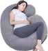 1 MIDDLE ONE Pregnancy Pillow, C Shaped Full Body Pillow for Maternity