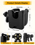 2-in-1 360 Universal Stroller Cup Holder with Mobile Phone Case, Strollers Storage Rack, Degrees Rotation Drink Holder