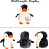 HWD 8.7" Soft Stuffed Penguin Dolls - Stuffed Animals Toys, Gifts for Kids, Toddlers, Birthday, Christmas (Black)