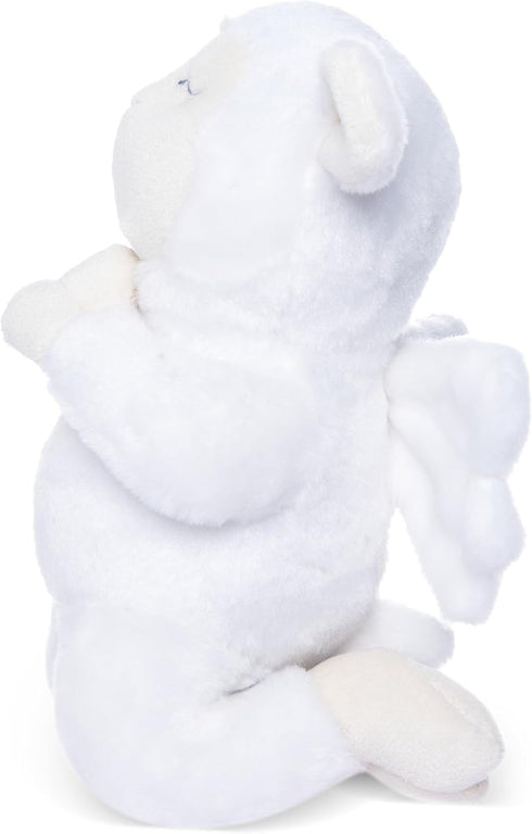 My OLi 7" Plush Prayer Lamb, Plays Jesus Loves Me, Soft Toy Stuffed Animal Bedtime Gift for Baby Kids