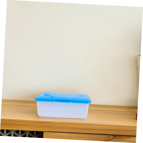 Unomor Lightweight Diaper Wipe Holder - Compact Refillable Container with Lid in Blue