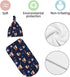 Nanyizly Set 0-6m Cute Foxes Flowers Newborns Beanie Swaddle Blanket Baby Receiving Blankets for Infant Boy Girl