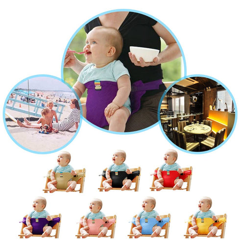 Lychee Harness Seat for High Chair Baby Feeding Safety Seat with Strap, Toddler Booster Harness Belt Portable Dining