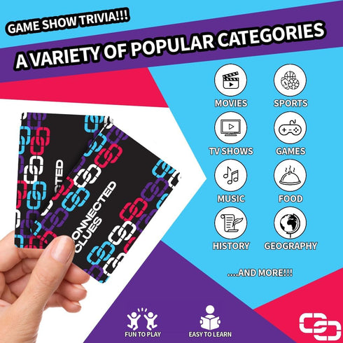 Connected Clues - A Party Game for Clever Friends | Phrase Guessing Fun Based on The Popular Before and After Game Show