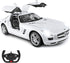 RASTAR Benz Remote Control Car 1:14 RC Mercedes Benz SLS AMG Model Toy for Kids, Open Doors by Manual - White 2.4GHz