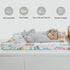 ZoUbqchY 32''16'' Colorful Ocean Animals Changing Pad Covers for Baby Girls Boys Whale Turtle Jellyfish Sea Horse