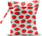 CFGBFDGH Strawberry Wet Bags 12x10 Inch, Fruits Waterproof Travel Laundry Bags, Pink Reusable