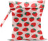 CFGBFDGH Strawberry Wet Bags 12x10 Inch, Fruits Waterproof Travel Laundry Bags, Pink Reusable