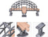 Toyvian Wooden Train Tracks Suspension Bridge Toy - Children Railway Toy Accessory for Kids