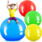 Jenaai 4 Pcs 30 Inch Big Bounce Ball, Large Rubber Kickball, Giant Inflatable Hopping Ball for Outdoor Activity