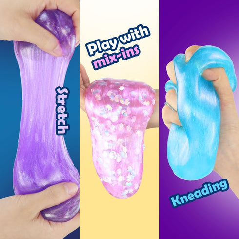 Set 5-12, WATERELF Easter Eggs Slime Kit for Kids, Easter Basket Stuffers DIY Slime Making with Mix-Ins, Reusable Safe