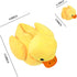 14" Playset 5pcs Yellow Duck Stuffed Animal with Babies, Ducky Plush with Zipper Pocket, Ducklings Toys Plushie
