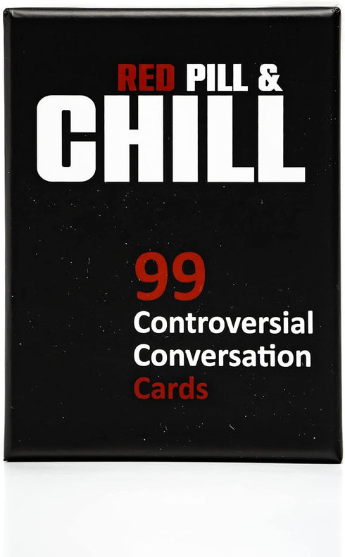 Red Pill & Chill: Card Game - 99 Conversation Starter Questions for Deeper Connection with Partner or Friends