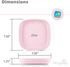 22 Oz. Set 6-7.37" 7.37" 1.25" Re-Play Toddler Plates - Deep-Walled Flat Kids Plates - Dishwasher & Microwave Safe