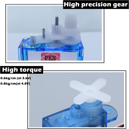Mini Super Light 3.7g Digital Servo GH-S37D for RC Plane Helicopter Boat Control (Pack of 5pcs)