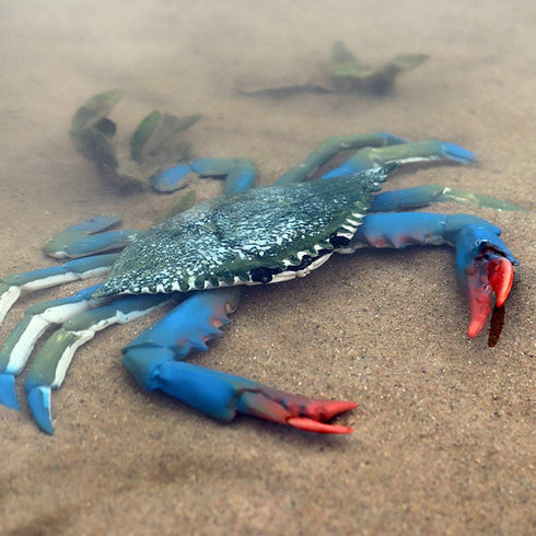 Realistic Crab Marine Animal Model Toys, 2 Pcs Simulated Sea Life Animals Figurine Collection for Science Educational
