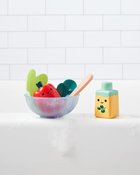 Set 12m+ Skip Hop Baby Bath Toy Tub-to-Table Caf Prep & Serve Salad Bathtub Sensory Development Toy Age