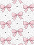 CZXW 52" 28" Pink Bowknot Pattern Crib Sheets Fitted x Natural Cotton Soft & Breathable for Baby Crib Mattress