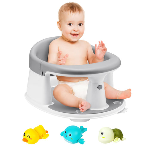 JOY ANAN Baby Bath Seat, Infant/Toddler Sit Up Bathtub Seat for 6-12-24 Months, Baby