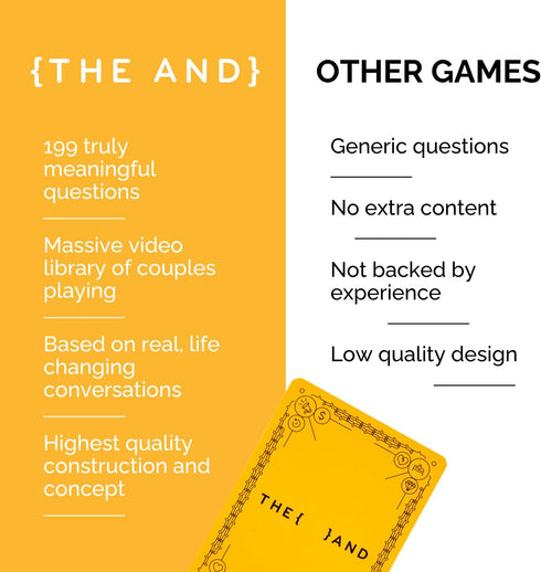 {THE AND} Strangers Edition - Conversation Starter Card Game - Fun Getting to Know You Game - Ice Breakers to Reduce