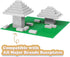 Classic Building Bricks, 100 Piece 2x4 Building Blocks, STEM Creative Toys Compatible with Major Brands, Light Grey