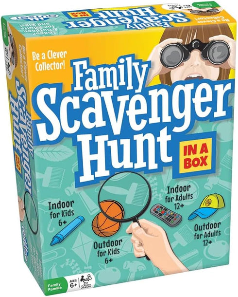 Family Scavenger Hunt Indoor Outdoor Game, 280 Cards, Ages 6+