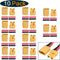 10 Pairs HobbyPark XT30 Connectors Male Female Power Plugs with Heat Shrink Tubing for RC Lipo Battery Pack