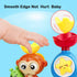 G-WACK Bath Toys for Toddlers Age 1-3, Durable Interactive Multicolored Infant Toy with Suction Cups