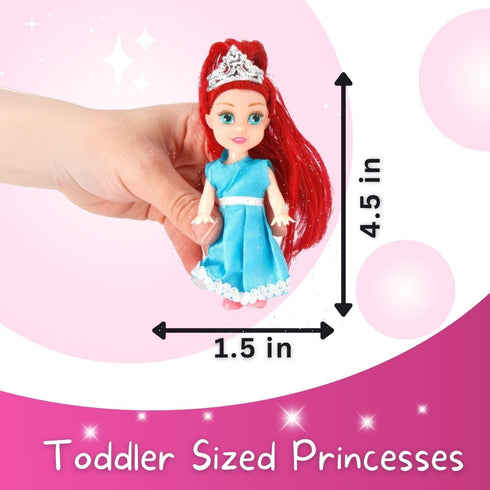 Liberty Imports Little Royal Princess Toddler Dolls with Dresses - Girls Imaginative Pretend Play Collection
