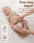 100% 3 Pack 0-3 Unnivoll Baby Swaddles for Newborns with Zipper, Cotton Newborn Swaddle Sack, Baby Swaddles Months