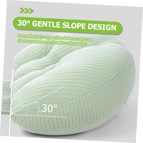 DECORNIJIA U-Shaped Pillow for Pregnant Women Ergonomic Lumbar Support Waist Waist Pad Comfortable Sleep Portable