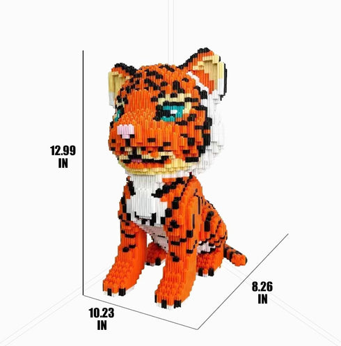 Animal Tiger Micro Building Blocks Set (6488PCS), Gift for Adults and Kids