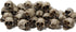 BinaryABC Accessories,20PCS(0.7"x0.39") Mini Skull Figurine Miniature Skeleton Head Table Decor,Halloween Micro