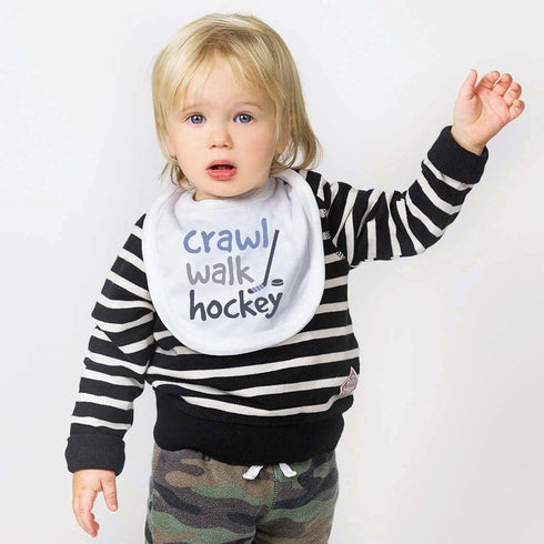 ChalkTalkSPORTS Hockey Baby & Infant Bibs | Soft Microfiber Ice Hockey Baby Bibs