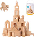 Pidoko Kids Wooden Blocks - 100 Pcs - Building Blocks for Toddlers