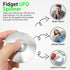 UFO Fidget Spinner Toy for Kids Adults, Alloy Metal Spaceship Finger Hand Spinner, Cool Desk Gadget Decoration