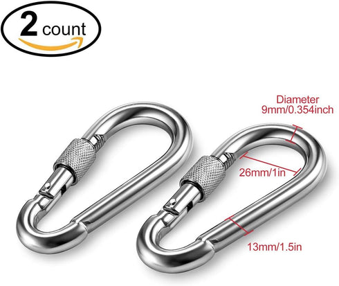 Black Swing Swivel, 30 KN Safest Rotational Device for Hanging Accessory