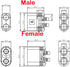 Qs8 Connector Male and Female, High Current Antispark Connector for Remote Control Toys and Drone Battery Charger