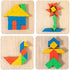 VATTAL Montessori Wooden Stacking Toy for Kids - Toddler & Preschool STEM Learning Creative Brain Teaser Educational