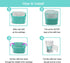 RUNDE 6 Pack 330 280 Diaper Disposal Liner Refills Compatible with Janibell Akord Slim Adult Diaper Disposal System(NOT