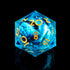 YEMEKO D20 22MM 20 Beholder'S Eye Dice Dragon Eye DND Single with Resin Sharp Edge Sided D&D Handmade Polyhedral