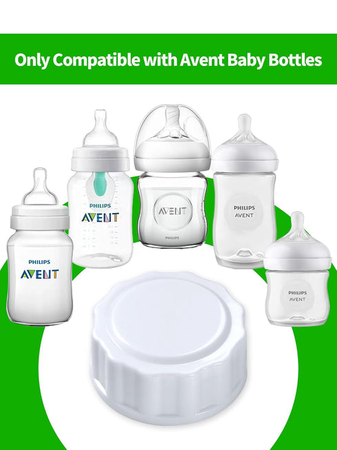 Travel and Storage Bottle Caps Replacement for Avent Baby Bottles, 8 Count