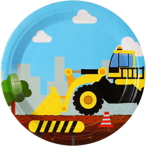 vinfo Set 97 24 Bulldozer Construction Birthday Party Supplies Pieces For Kids- Serves Guest-Digger Truck Party