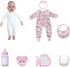 17 Inches 3+ GOAROY Baby Dolls, Large Realistic Baby Doll with Cute Soft Body, Real Life Baby Dolls Girl, with Bottles